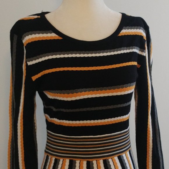 Appraisal Black Multi Colored Knit Dress - Misses Small - Picture 4 of 7